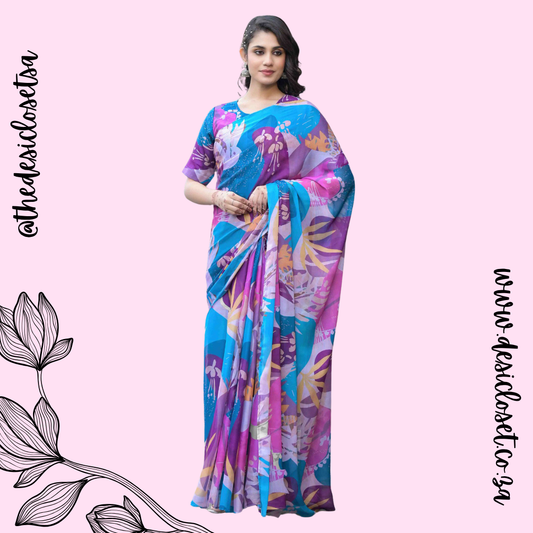 Fully Stitched Sari Gown