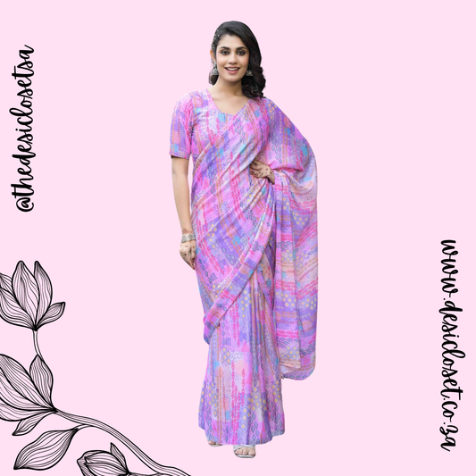 Fully Stitched Sari Gown