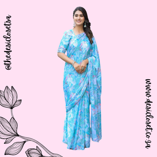 Fully Stitched Sari Gown
