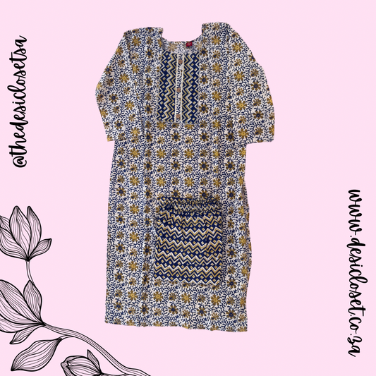 Cotton Kurti & Pant Set