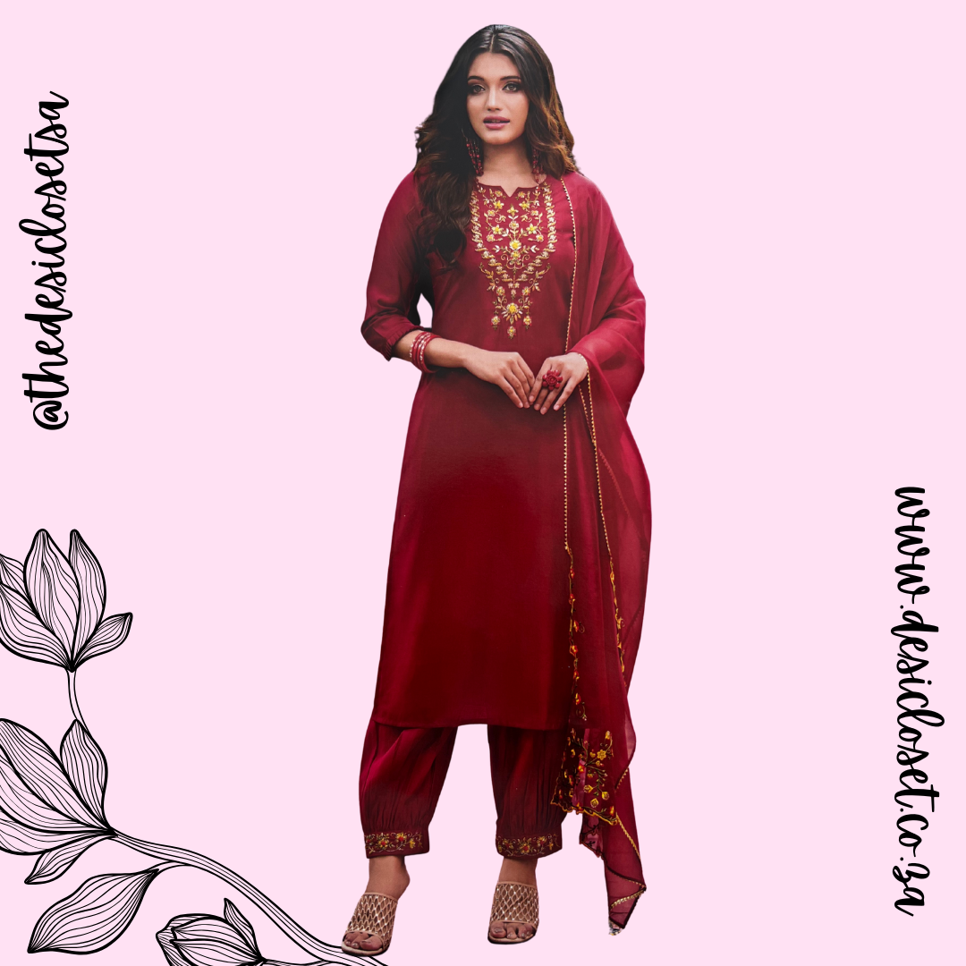 Silk Salwar - Large SA34