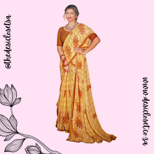 Unstitched Sari – desiclosetsa