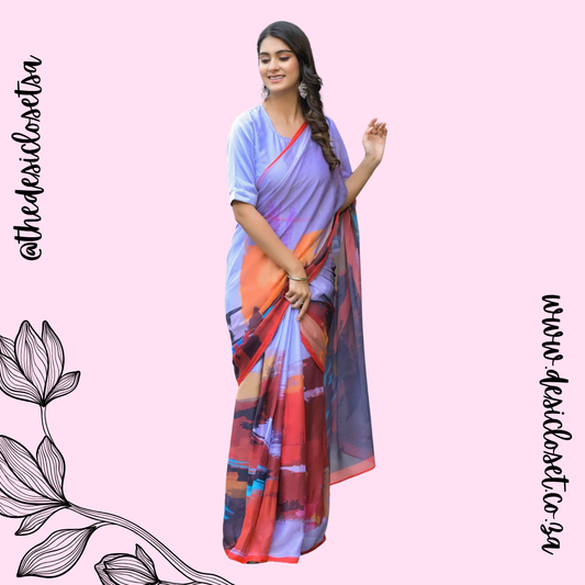 Fully Stitched Sari Gown