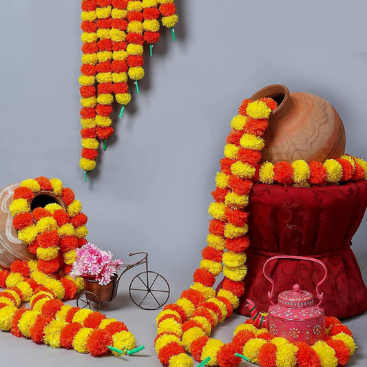 Artificial Marigold Flower Garlands