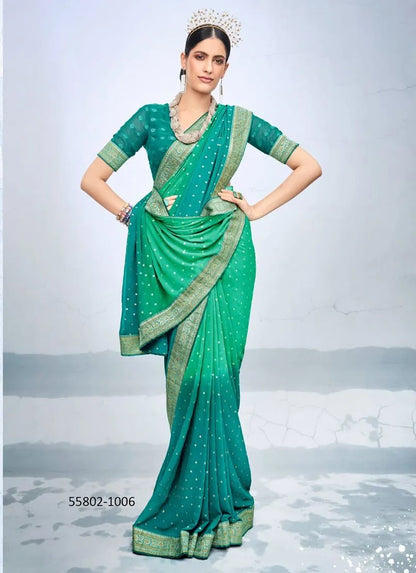 Unstitched sari