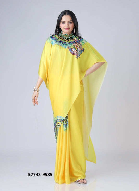 Crape Satin Sari