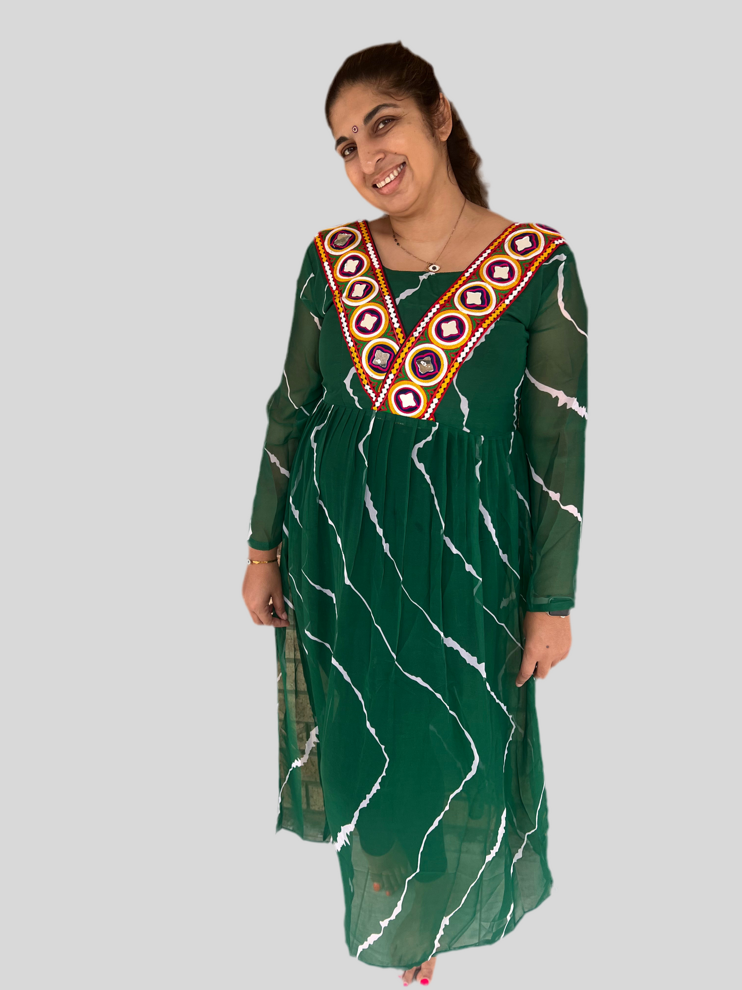 Green Navarathri top