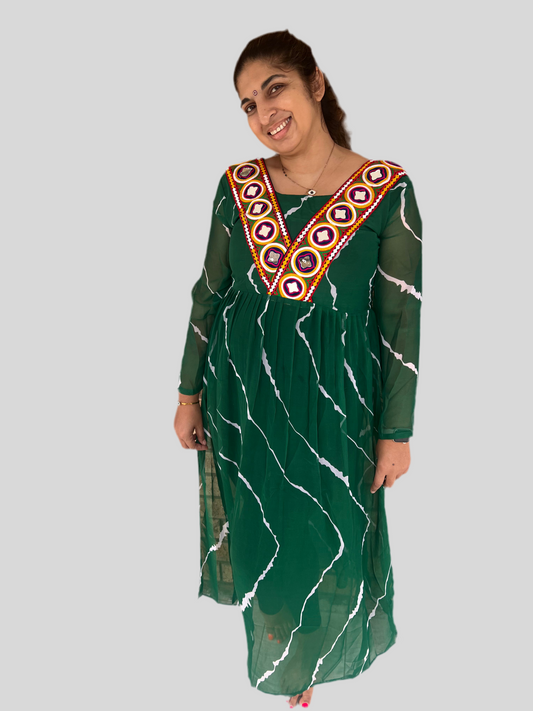Green Navarathri top