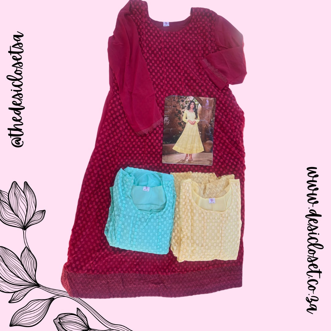 Chikankari Flaired Dress