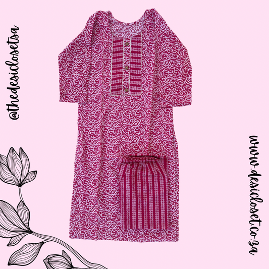 Cotton Kurti & Pant Set