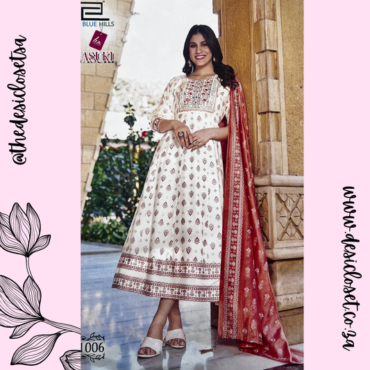 Dress with Scarf - 9XL SA52