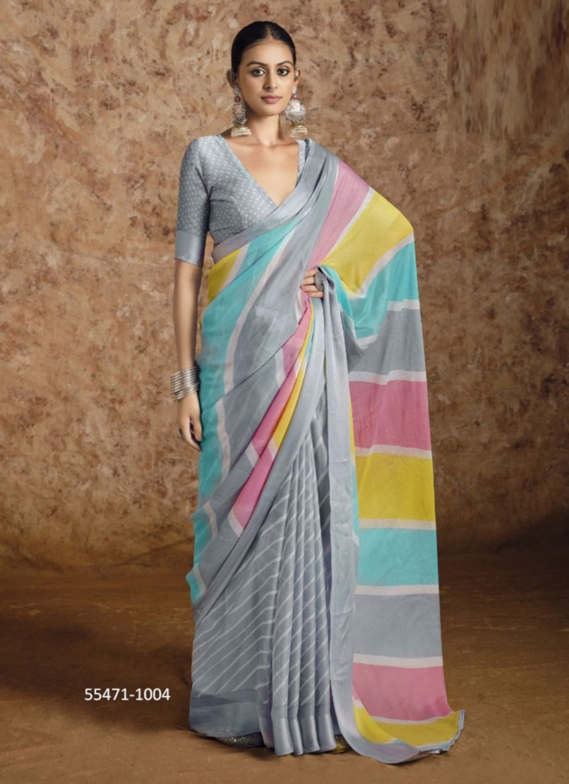 Unstitched sari