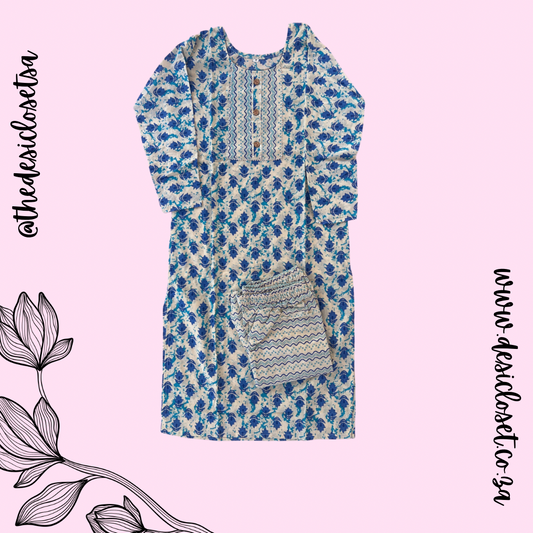 Cotton Kurti & Pant Set