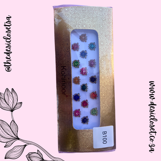 Designer bindi card