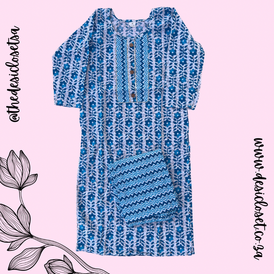 Cotton Kurti & Pant Set
