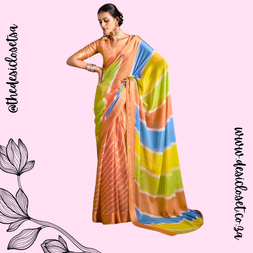 Unstitched sari
