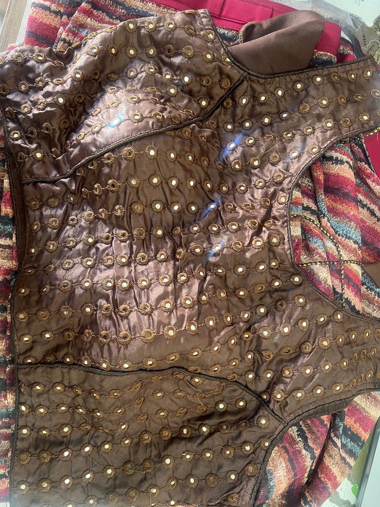 Pre stitched sari with blouse