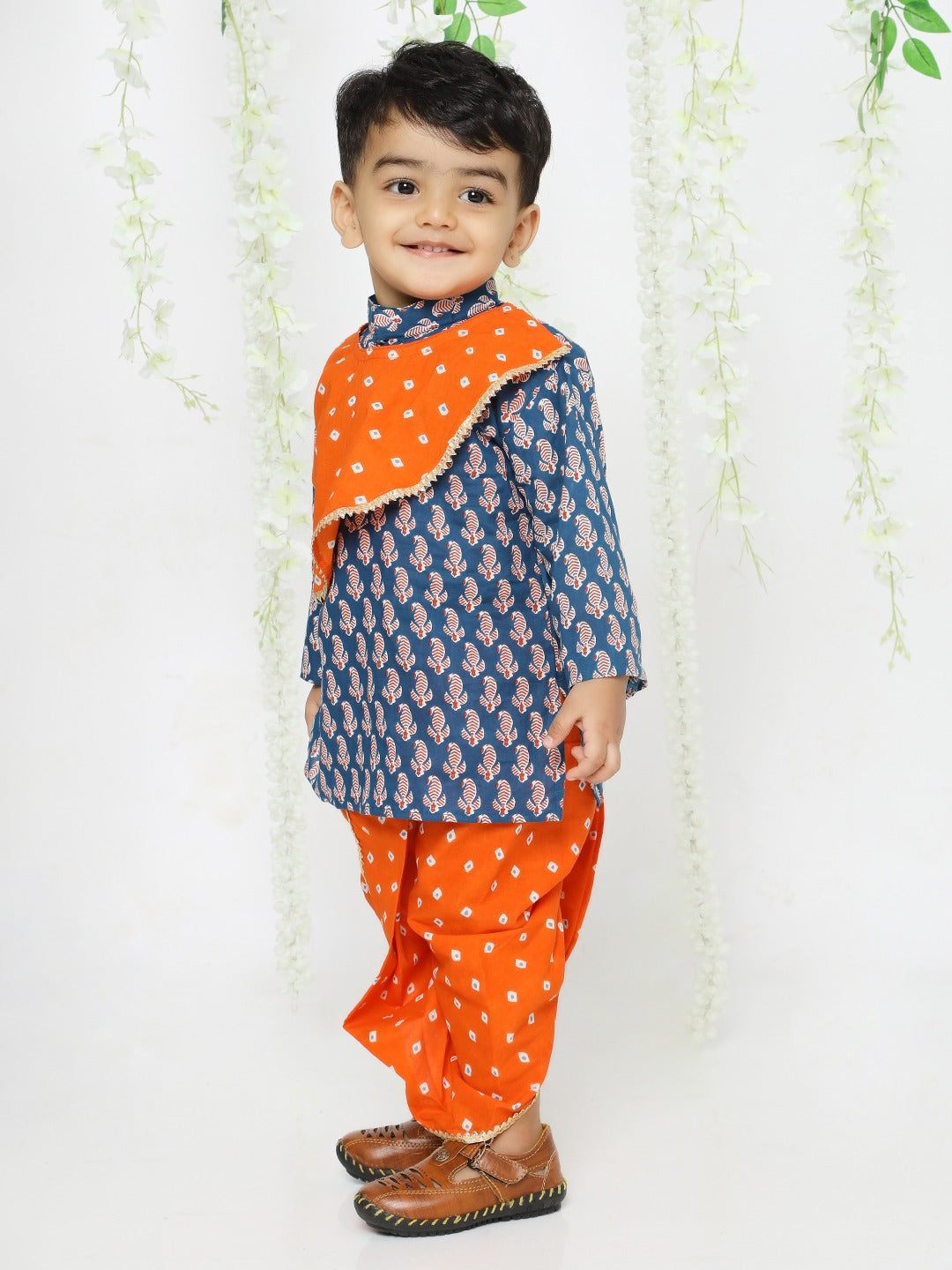 Cotton Kurtha & Dhoti Set