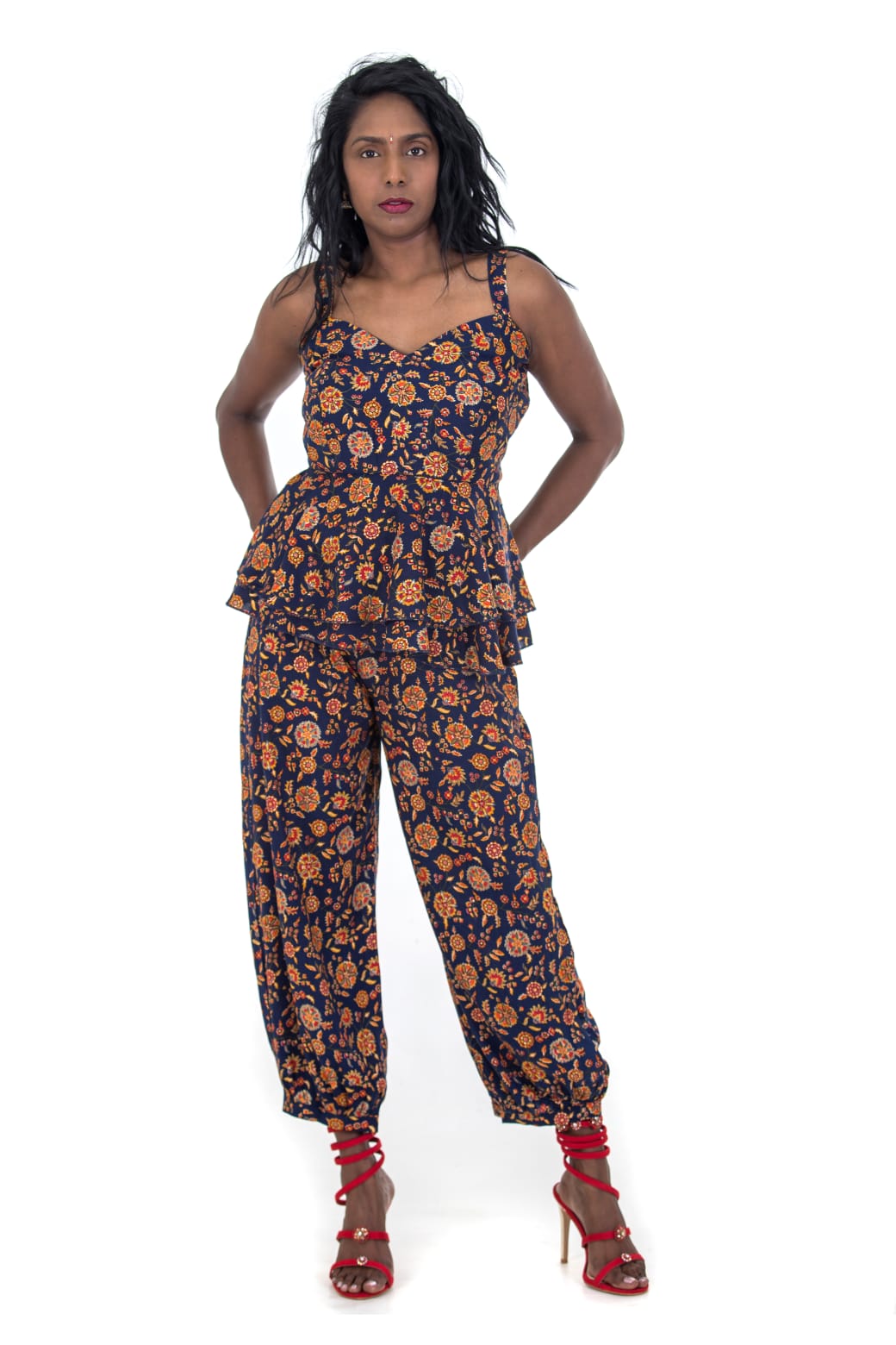Peplum Fusion Set (Blue)