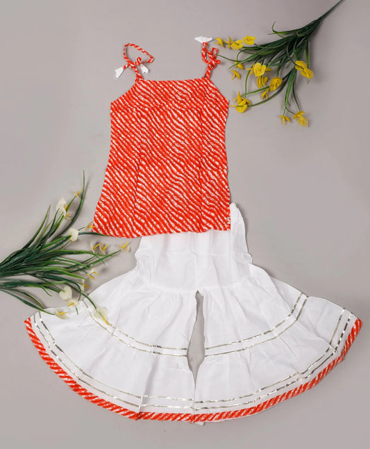 Girls Cotton Set (Orange)