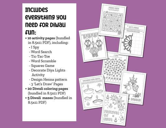 Printable Diwali Activity Book