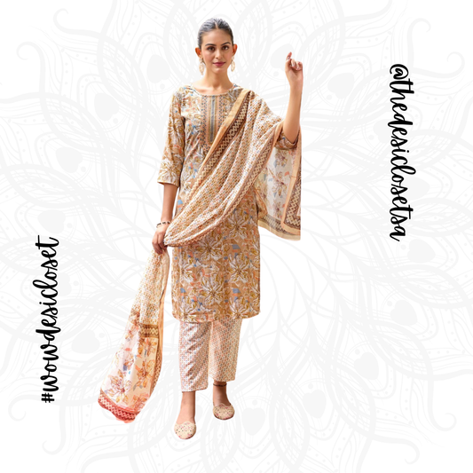 Printed Rayon Salwar Set